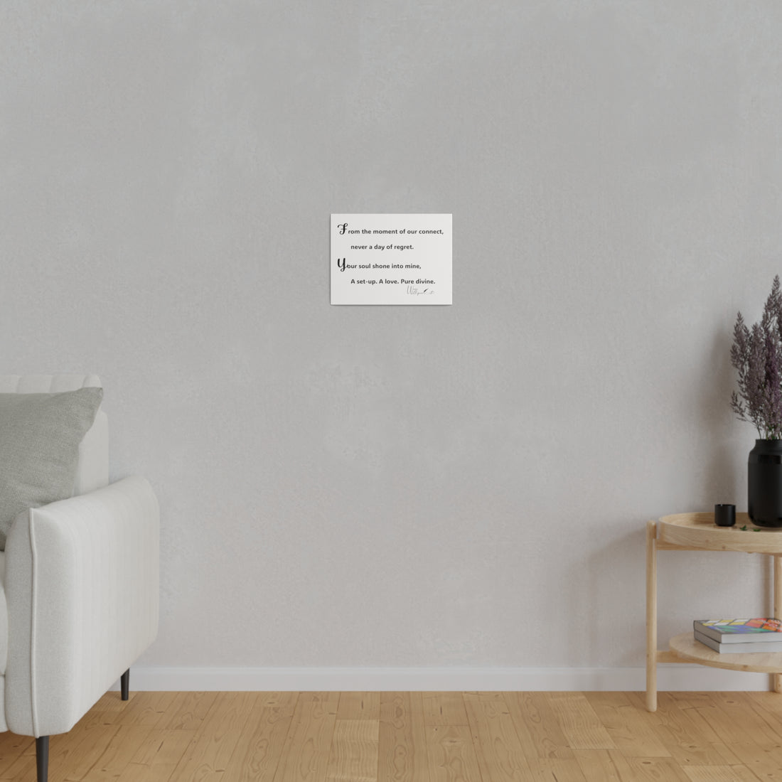 Matte Canvas, Stretched, 0.75&quot;