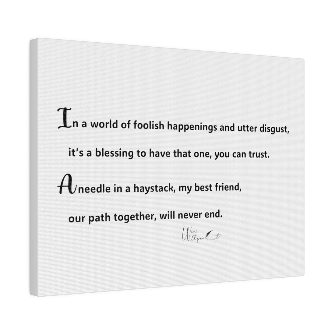 Matte Canvas, Stretched, 0.75&quot;