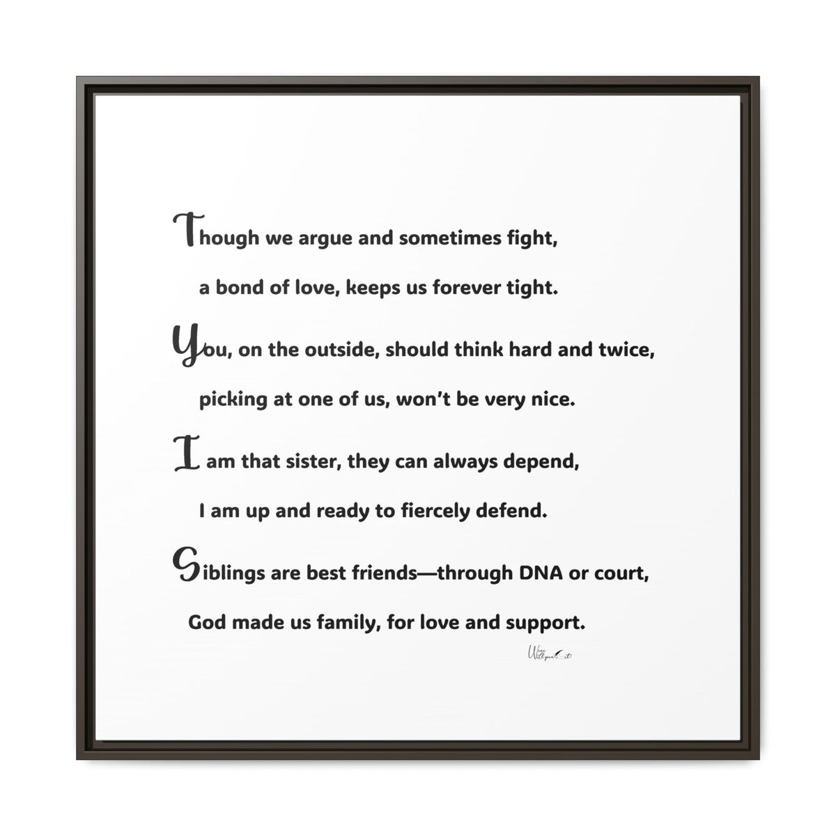 Matte Canvas, Framed (Multi-color)