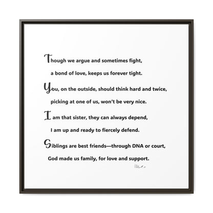 Matte Canvas, Framed (Multi-color)