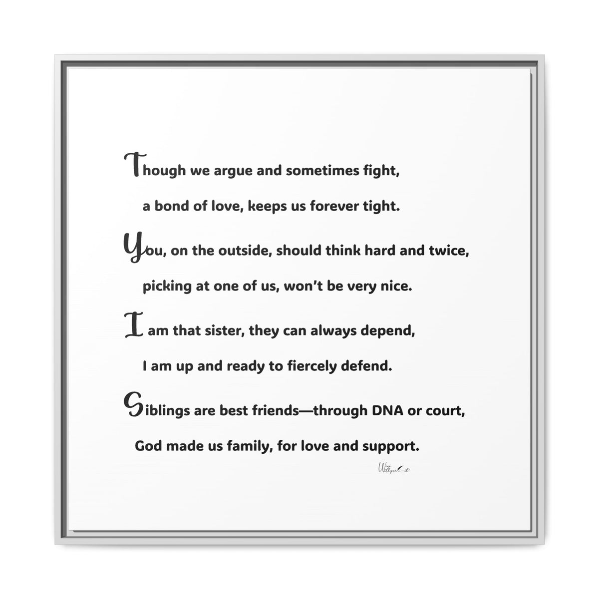 Matte Canvas, Framed (Multi-color)