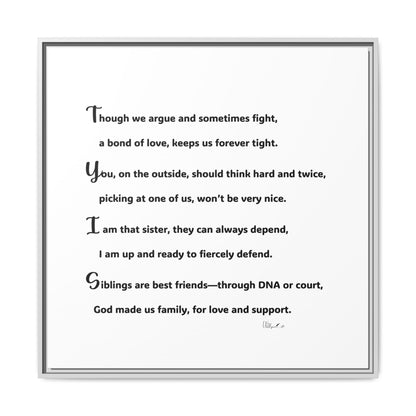 Matte Canvas, Framed (Multi-color)