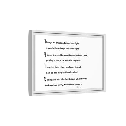 Matte Canvas, Framed (Multi-color)