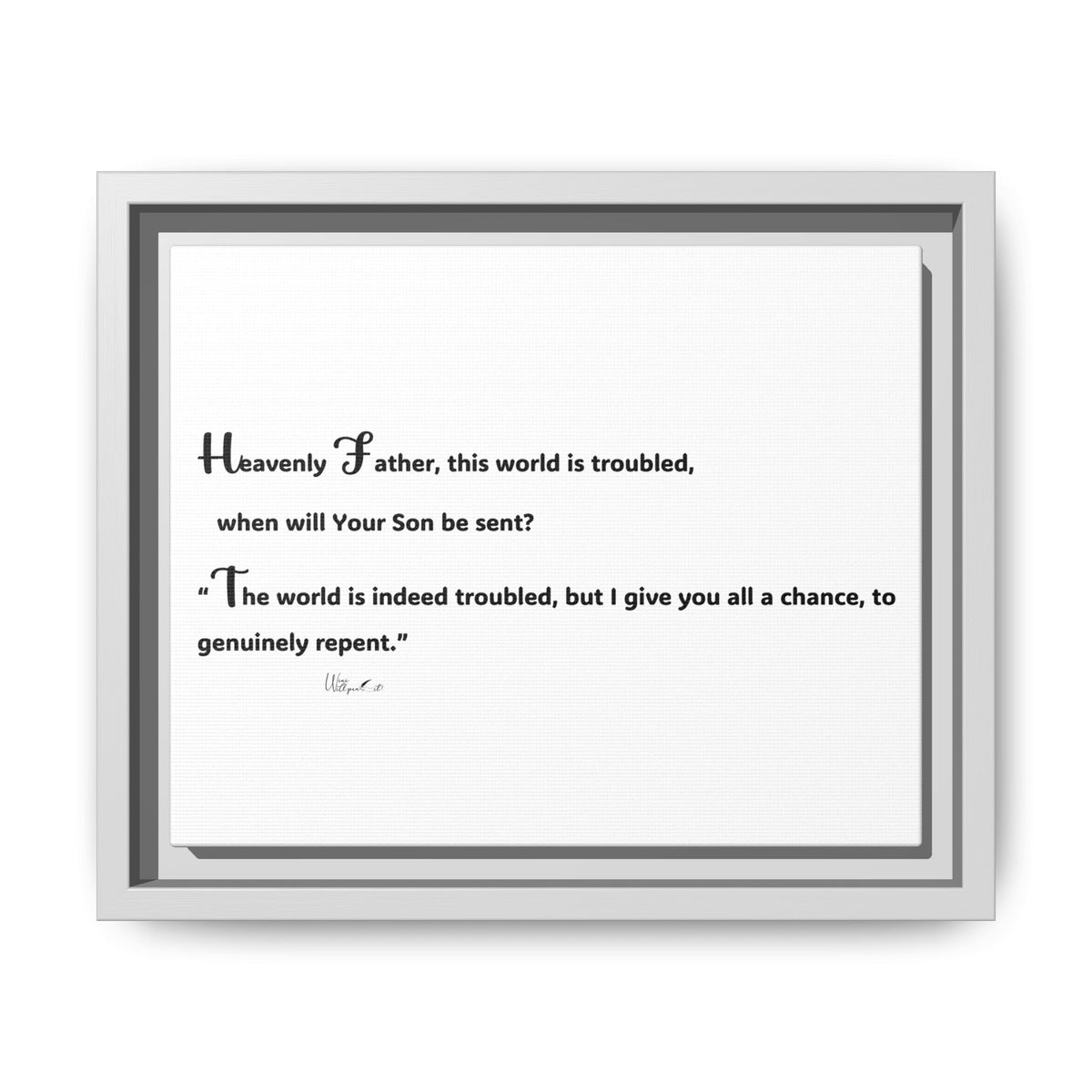 Matte Canvas, Framed (Multi-color)