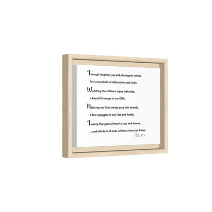 Matte Canvas, Framed (Multi-color)