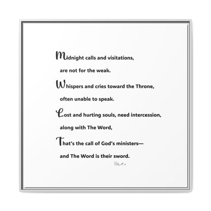 Matte Canvas, Framed (Multi-color)