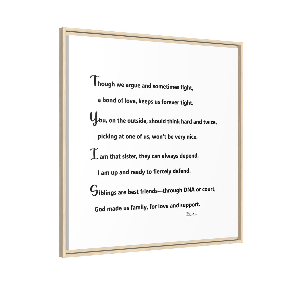Matte Canvas, Framed (Multi-color)