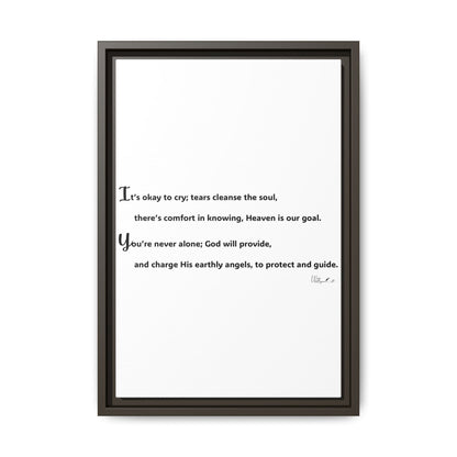 Matte Canvas, Framed (Multi-color)