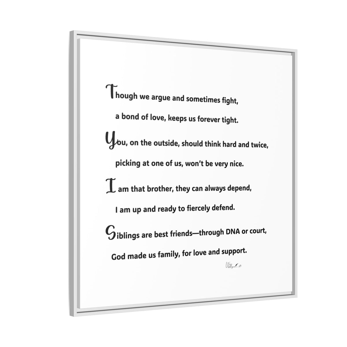Matte Canvas, Framed (Multi-color)