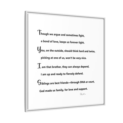 Matte Canvas, Framed (Multi-color)