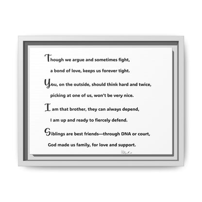 Matte Canvas, Framed (Multi-color)