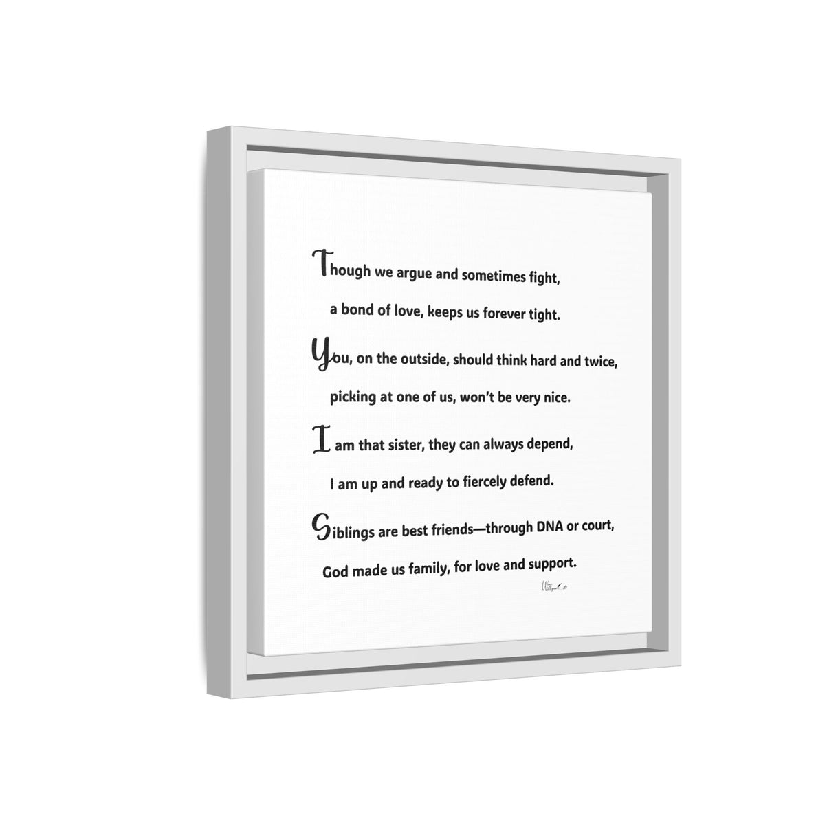 Matte Canvas, Framed (Multi-color)
