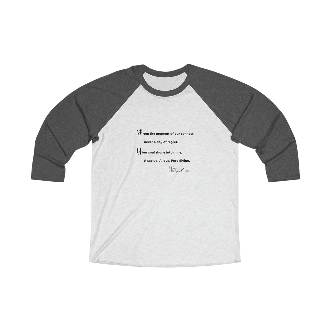 Unisex Tri-Blend 3\4 Raglan Tee