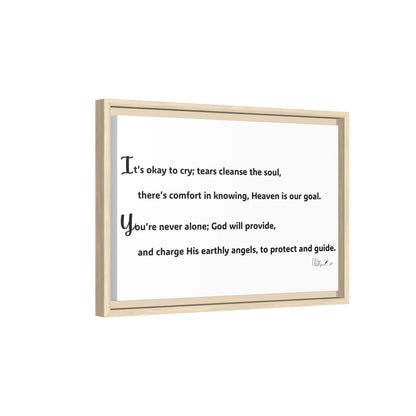 Matte Canvas, Framed (Multi-color)