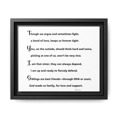 Matte Canvas, Framed (Multi-color)