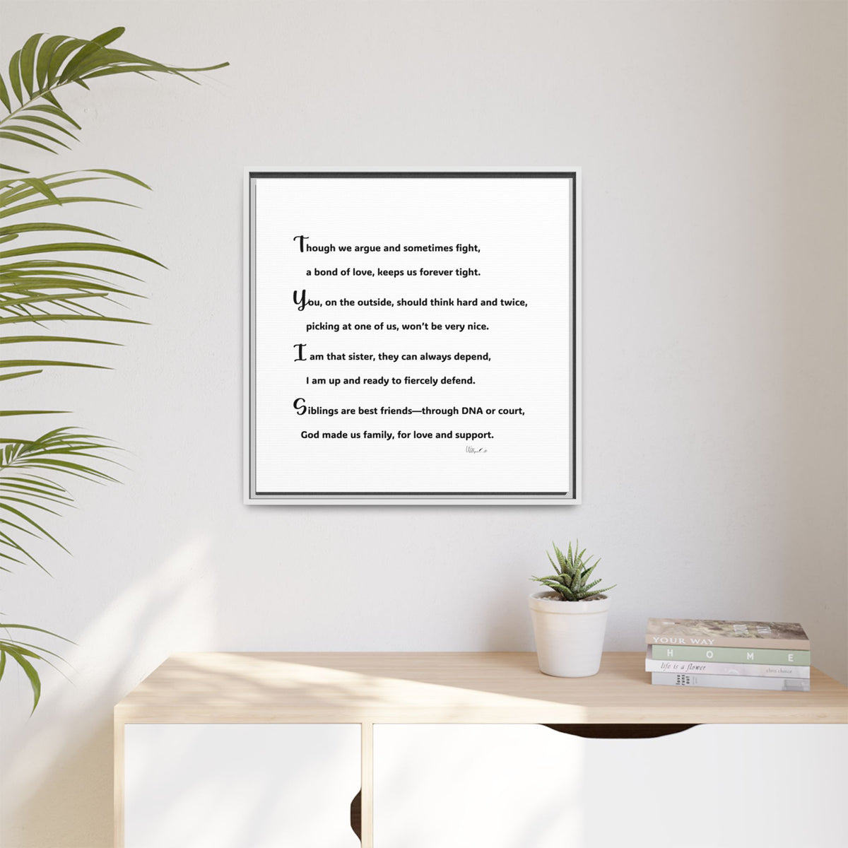 Matte Canvas, Framed (Multi-color)