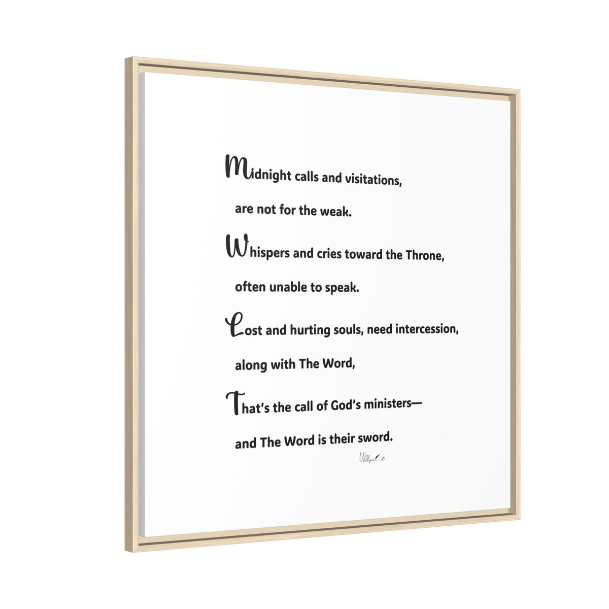 Matte Canvas, Framed (Multi-color)