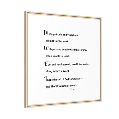 Matte Canvas, Framed (Multi-color)