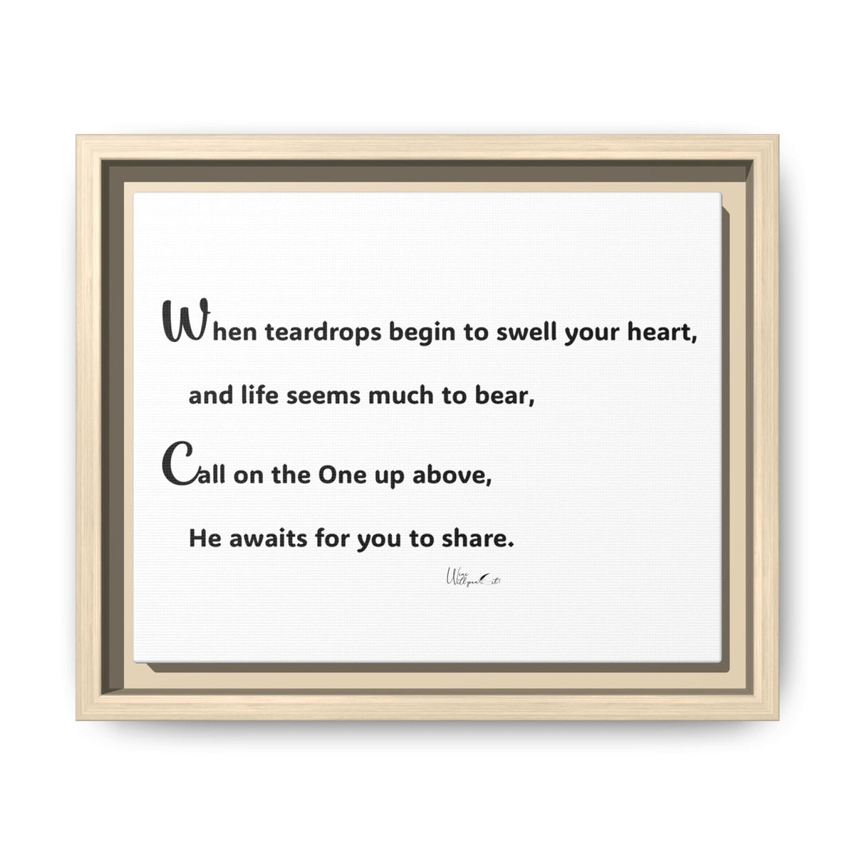 Matte Canvas, Framed (Multi-color)