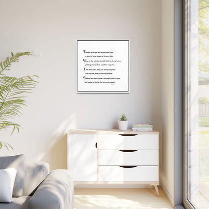 Matte Canvas, Framed (Multi-color)