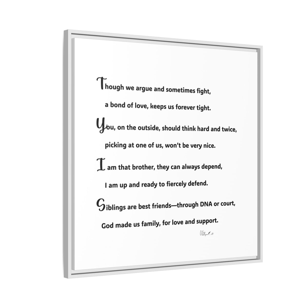 Matte Canvas, Framed (Multi-color)