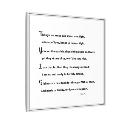 Matte Canvas, Framed (Multi-color)