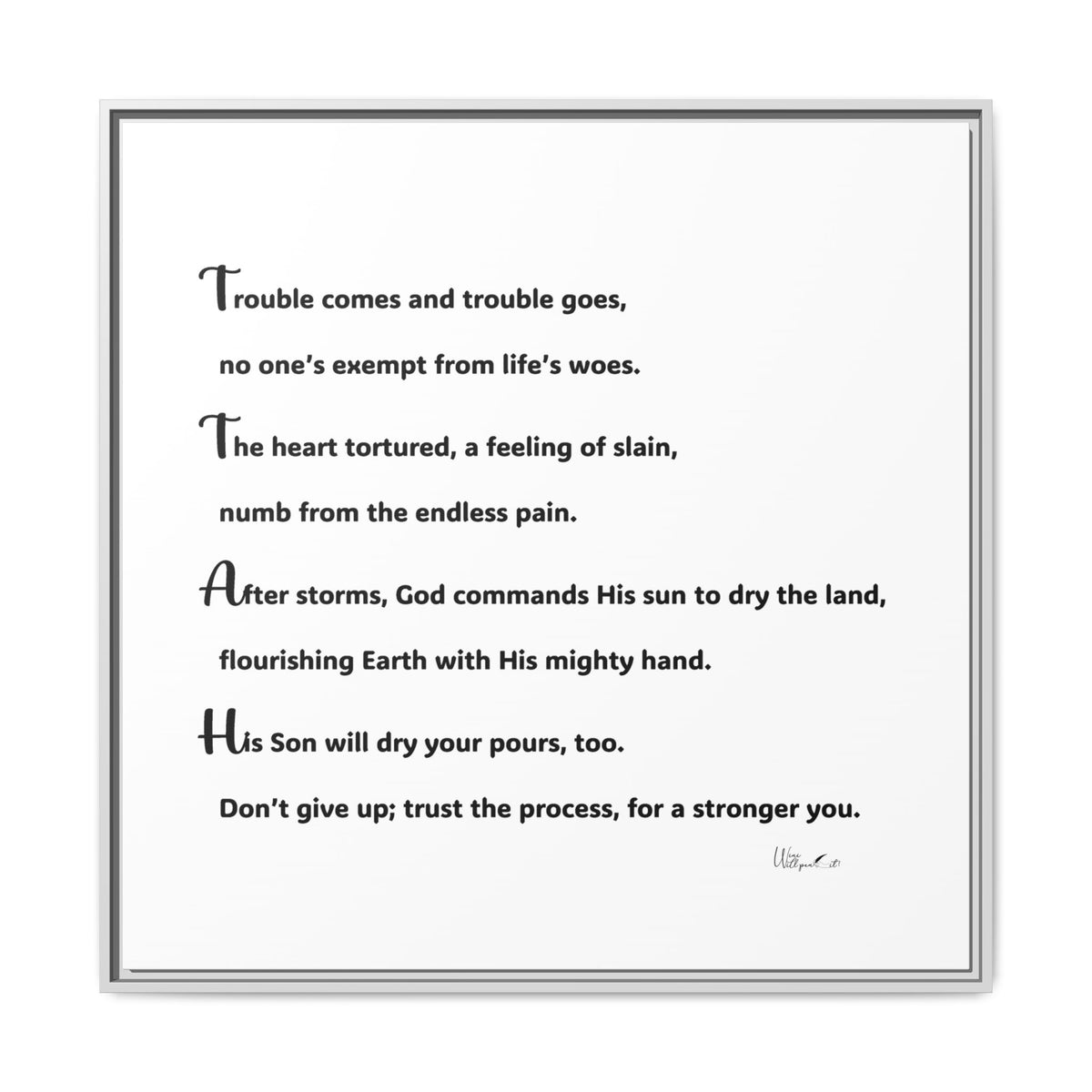 Matte Canvas, Framed (Multi-color)