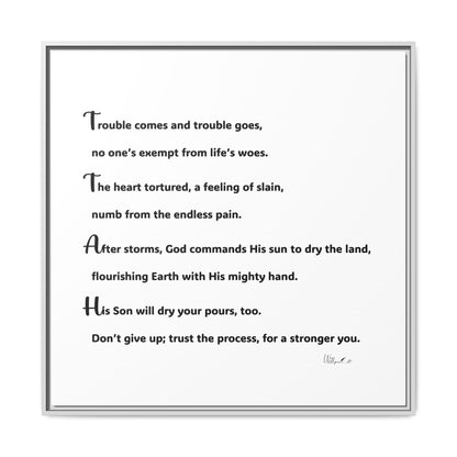 Matte Canvas, Framed (Multi-color)