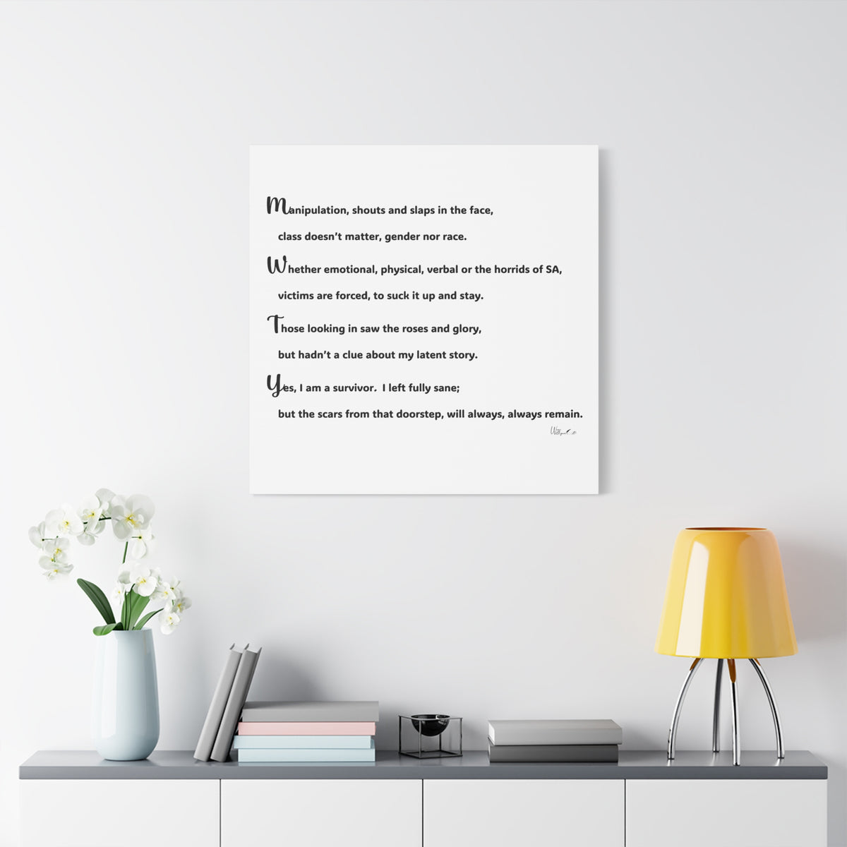 Matte Canvas, Stretched, 1.25"