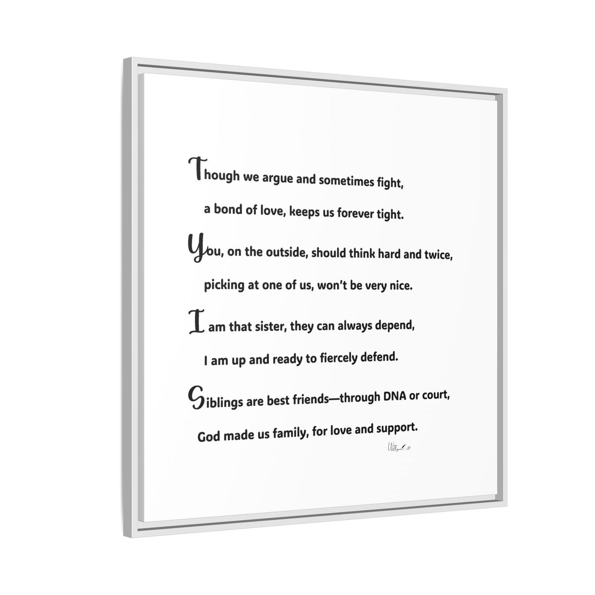 Matte Canvas, Framed (Multi-color)