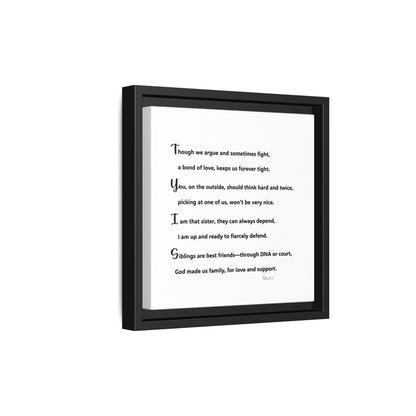 Matte Canvas, Framed (Multi-color)