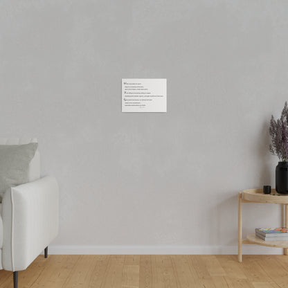 Matte Canvas, Stretched, 0.75&quot;