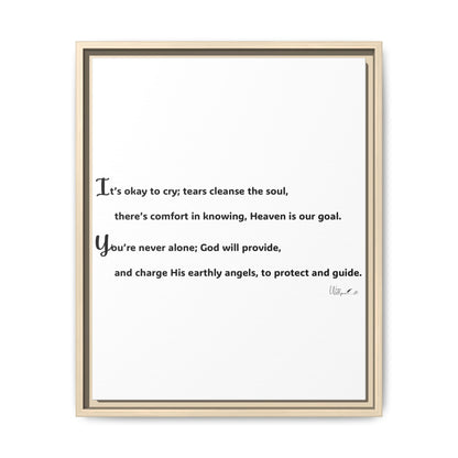 Matte Canvas, Framed (Multi-color)