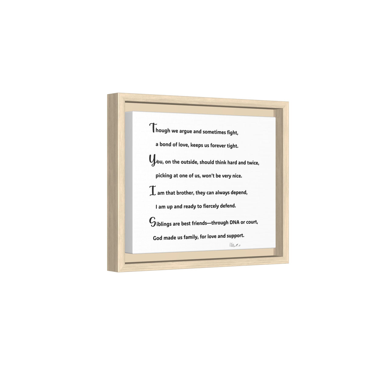 Matte Canvas, Framed (Multi-color)
