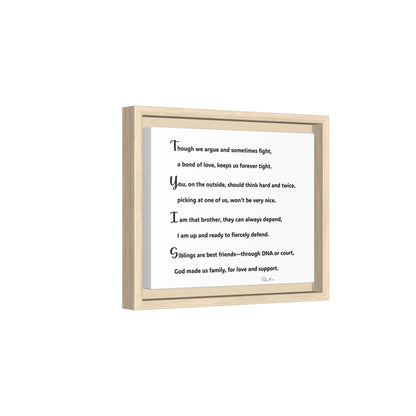 Matte Canvas, Framed (Multi-color)
