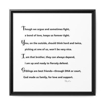 Matte Canvas, Framed (Multi-color)