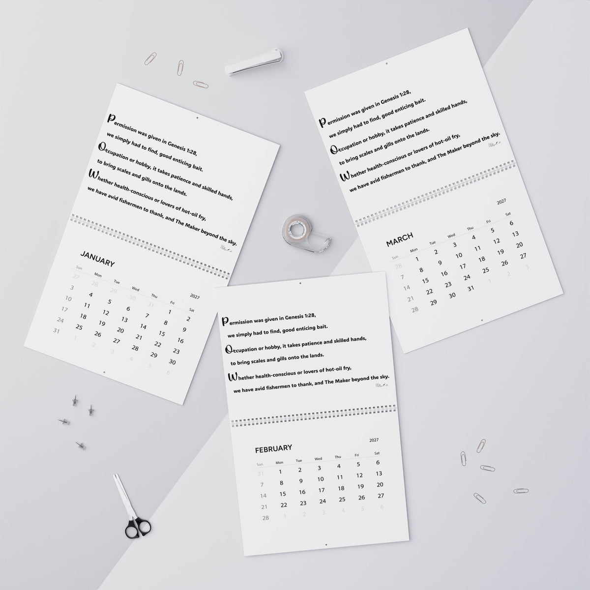 Wall Calendars (2027)