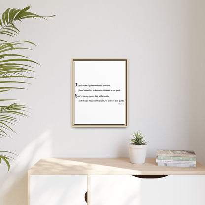 Matte Canvas, Framed (Multi-color)