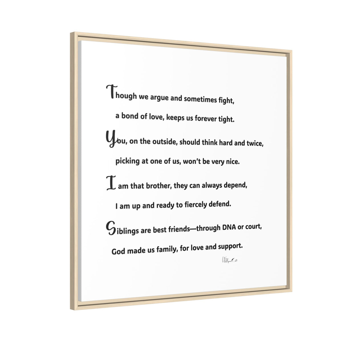 Matte Canvas, Framed (Multi-color)