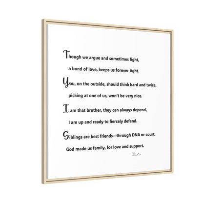 Matte Canvas, Framed (Multi-color)