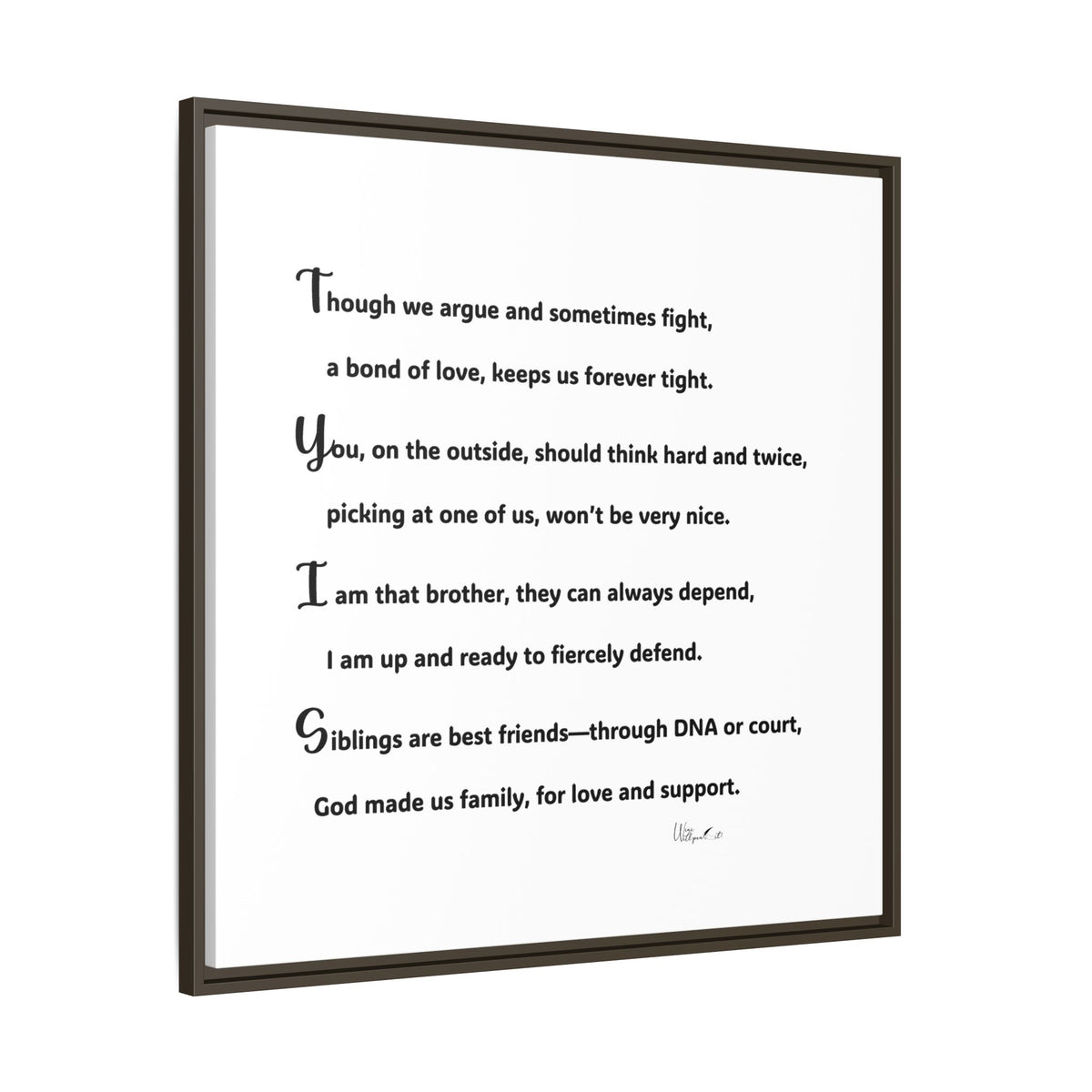 Matte Canvas, Framed (Multi-color)