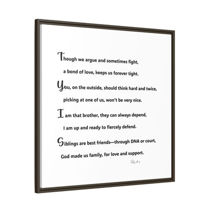 Matte Canvas, Framed (Multi-color)