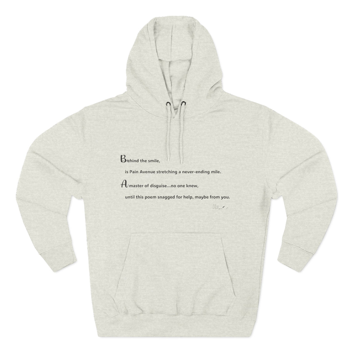 Three-Panel Fleece Hoodie