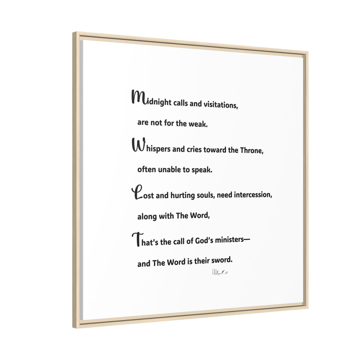 Matte Canvas, Framed (Multi-color)