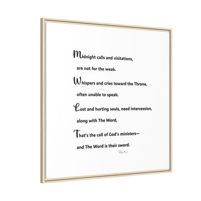 Matte Canvas, Framed (Multi-color)