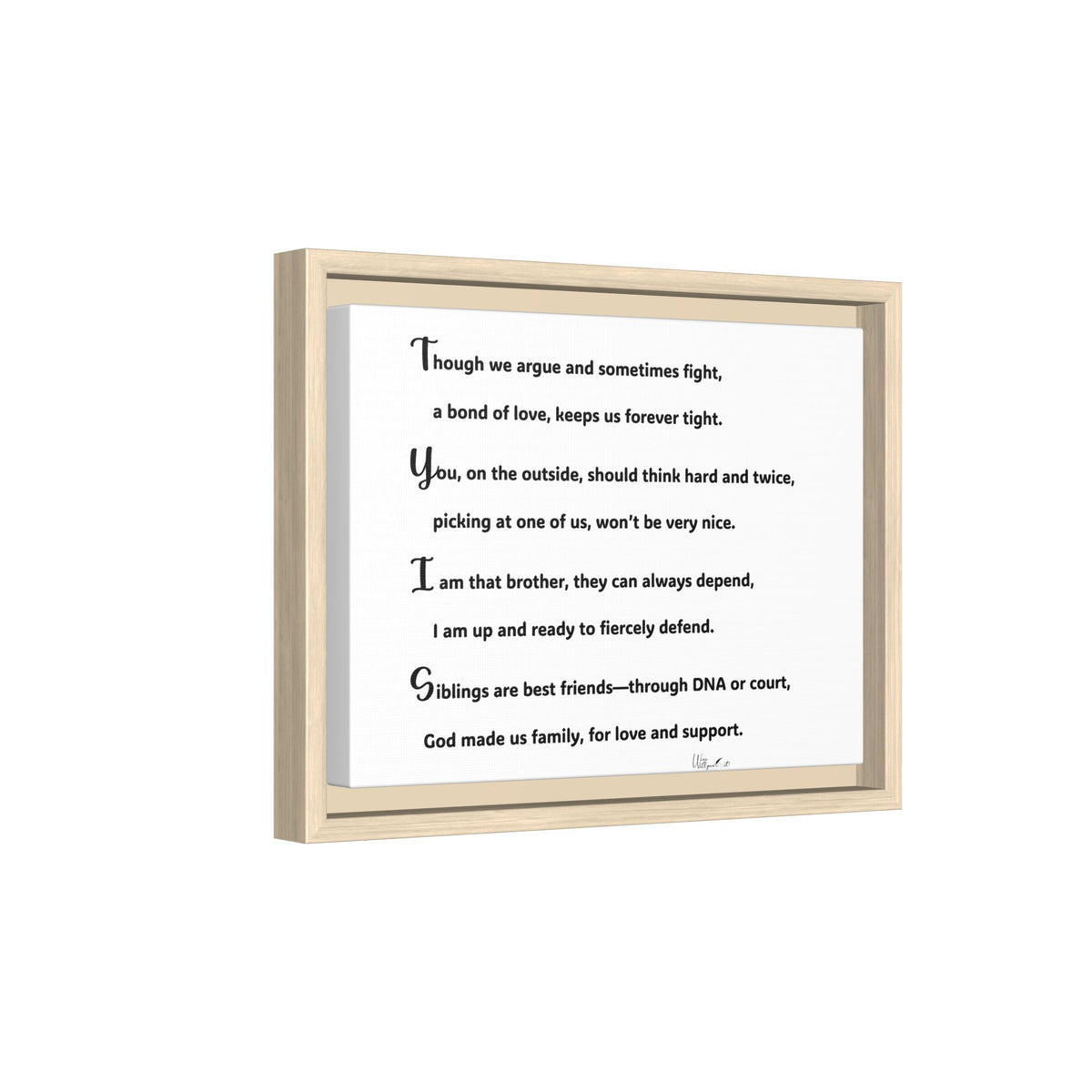 Matte Canvas, Framed (Multi-color)