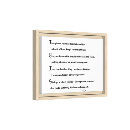 Matte Canvas, Framed (Multi-color)