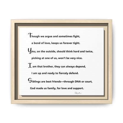 Matte Canvas, Framed (Multi-color)
