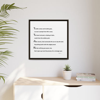Matte Canvas, Framed (Multi-color)