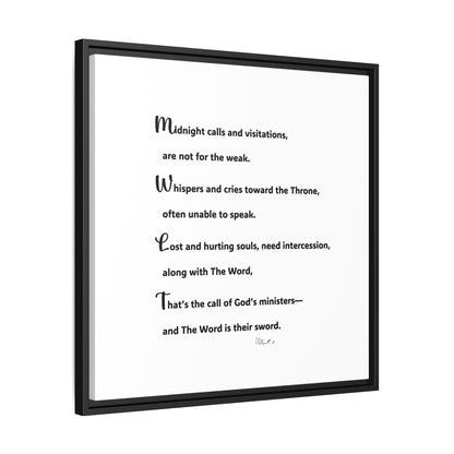 Matte Canvas, Framed (Multi-color)